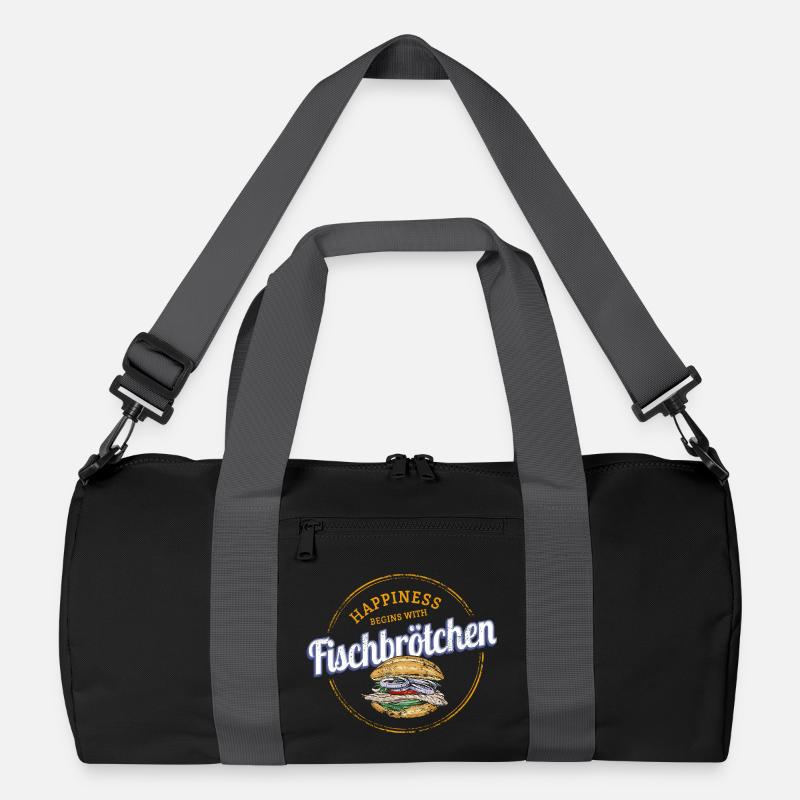Fischbrötchen mit Matjes oder Bismarckhering Recycelte Duffel Bag