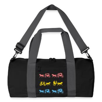 Carriage Coachman - Recycled Duffel Bag - black/graphite grey - Front