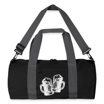 Toast beer Cheers - Recycled Duffel Bag - black/graphite grey - Front