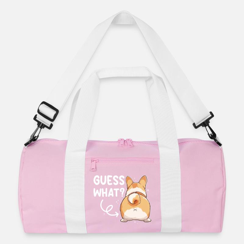 Guess what Corgi Butt Spruch Recycelte Duffel Bag