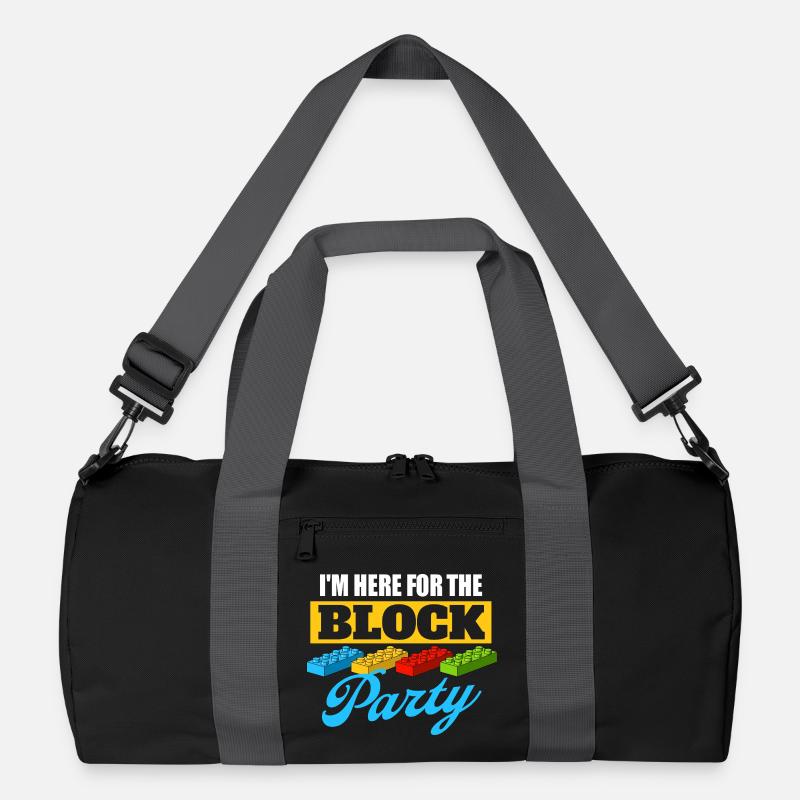 Ich bin hier für den Block Party Brick Builder Block  Recycelte Duffel Bag
