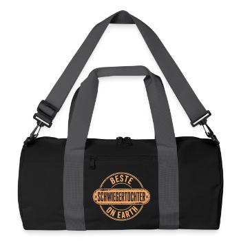 Meilleur cadeau de belle-fille - Sac de sport recyclé - noir/gris graphite - Devant