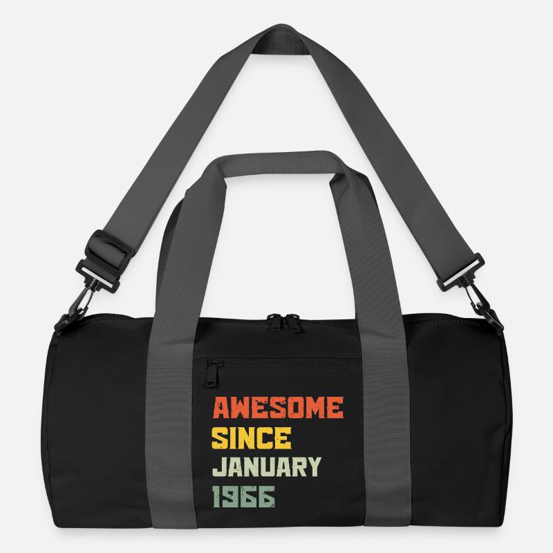Großartig seit Januar 1966 Geburtstagsgeschenk Recycelte Duffel Bag
