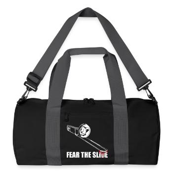 Fear the slide Trombone Trombone Player Trombonist - Recycled Duffel Bag - black/graphite grey - Front