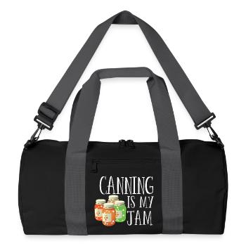 La mise en conserve, c’est mon truc - Sac de sport recyclé - noir/gris graphite - Devant