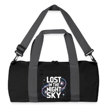 Astronom Galaxy Outerspace Universe Astronomie - Recycelte Duffel Bag - Schwarz/Graphitgrau - Vorne