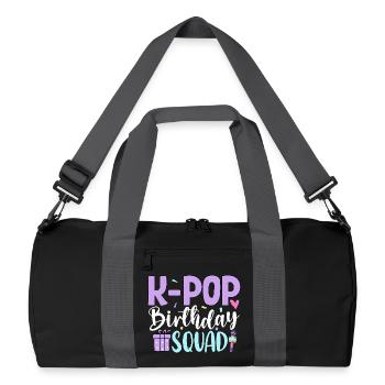 Équipe d’anniversaire K Pop - Sac de sport recyclé - noir/gris graphite - Devant