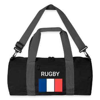 Rugby France - Sac de sport recyclé - noir/gris graphite - Devant