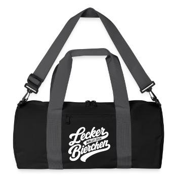 Lecker Bierchen Malle 2026 Malle wir kommen - Recycelte Duffel Bag - Schwarz/Graphitgrau - Vorne