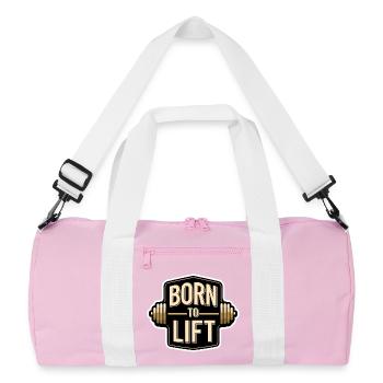 Perfect Gym Gift for Bodybuilding - Recycled Duffel Bag - pink/white - Front