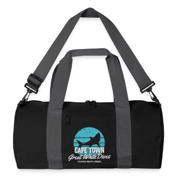 Cape Town Great White Shark Dives - Recycled Duffel Bag - black/graphite grey - Front