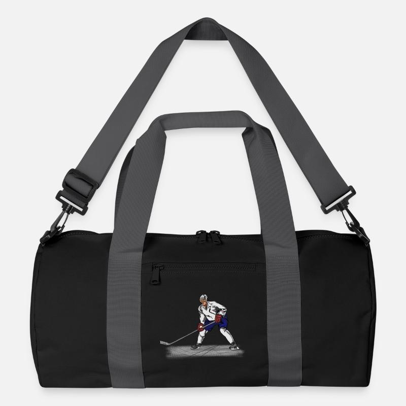 Hockey - Recycelte Duffel Bag - Schwarz/Graphitgrau