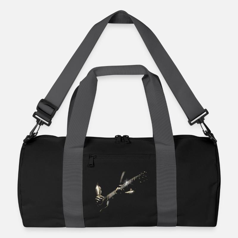 gitarre - Recycelte Duffel Bag - Schwarz/Graphitgrau