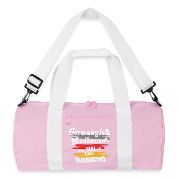 Allemagne siège social - Sac de sport recyclé - rose/blanc - Devant