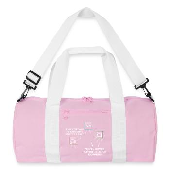 science - Recycled Duffel Bag - pink/white - Front