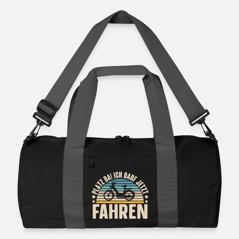 Mofa Führerschein Bestanden Geschenk - Recycelte Duffel Bag - Schwarz/Graphitgrau