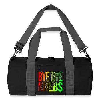 Bye Bye Kreps Rainbow Design - Sac de sport recyclé - noir/gris graphite - Devant