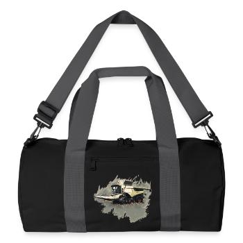 Corn Picker Combine Harvester Tractor - Recycled Duffel Bag - black/graphite grey - Front