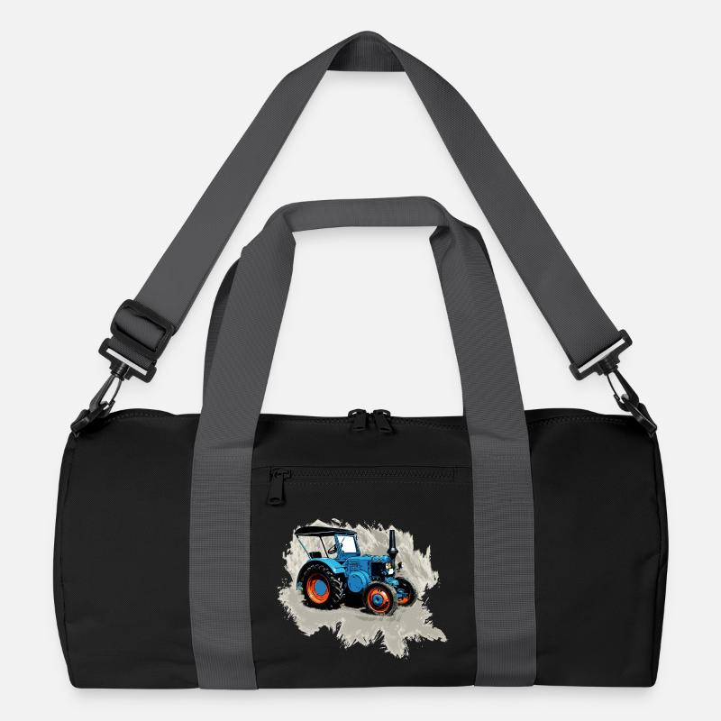 Traktor Lanz - Recycelte Duffel Bag - Schwarz/Graphitgrau