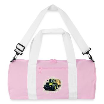 MB trac 1300 TRAC avec remorque - Sac de sport recyclé - rose/blanc - Devant