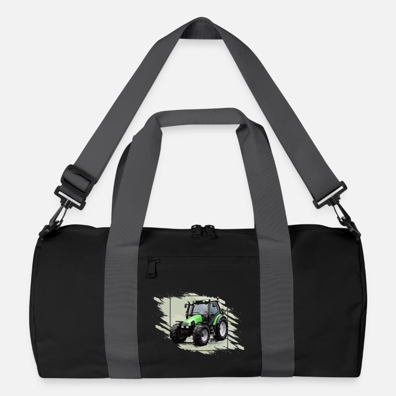 Kleiner grüner Traktor Recycelte Duffel Bag