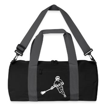 Joueurs de crosse - Sac de sport recyclé - noir/gris graphite - Devant