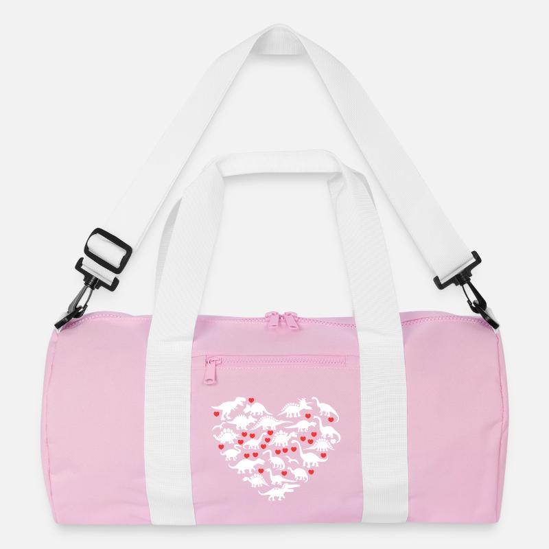 Ich liebe Dinosaurier Recycelte Duffel Bag