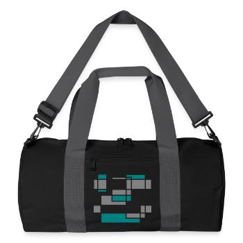 Graphic No. 2 - Recycled Duffel Bag - black/graphite grey - Front