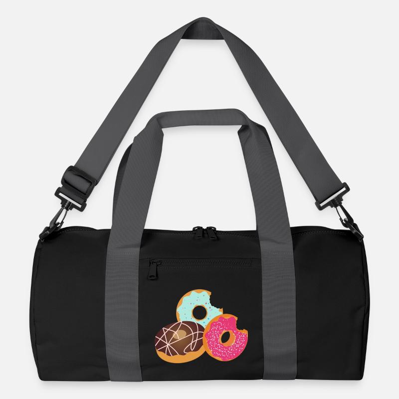 Beignets avec bouchée – Trio sucré avec glaçage et pépites Sac de sport recyclé