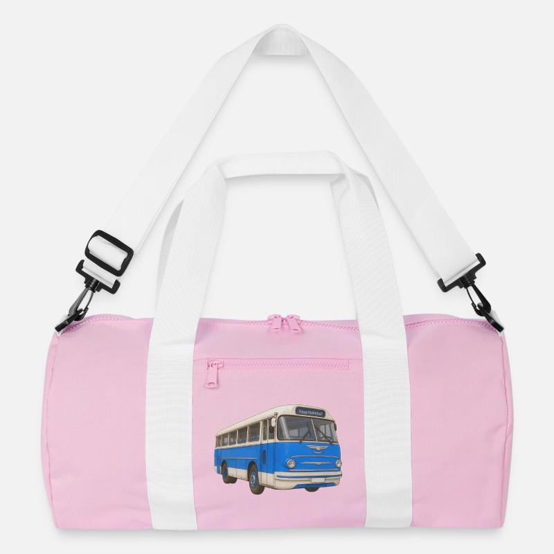 Alter blauer Bus Recycelte Duffel Bag