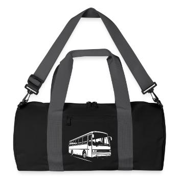 Old-school long-distance coach - Recycled Duffel Bag - black/graphite grey - Front