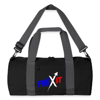 Frexit Bleu blanc rouge - Sac de sport recyclé - noir/gris graphite - Devant
