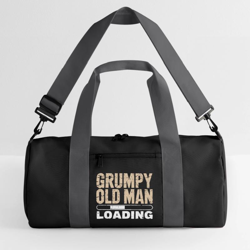 Grumpy Old Man Loading Recycelte Duffel Bag