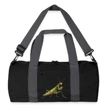 Gottesanbeterinnen Gottesanbeterin - Recycelte Duffel Bag - Schwarz/Graphitgrau - Vorne