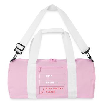 Para Handicap Eishockey - Recycled Duffel Bag - pink/white - Front