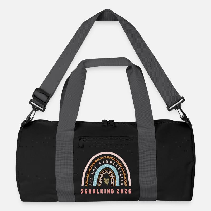 Schulkind 2026 - Einschulung - Erstklässler - Recycelte Duffel Bag - Schwarz/Graphitgrau