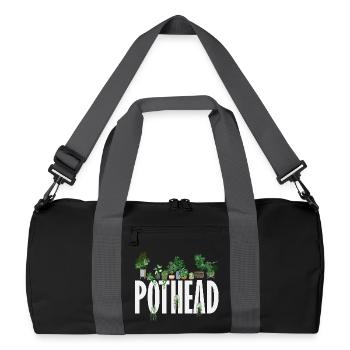 Plant Lovers Plants Gardeners Gardening - Recycled Duffel Bag - black/graphite grey - Front