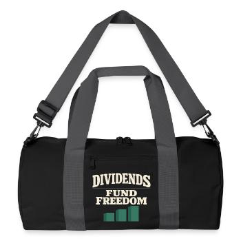 Langfristiger Investor Kauft Und Hält - Recycelte Duffel Bag - Schwarz/Graphitgrau - Vorne