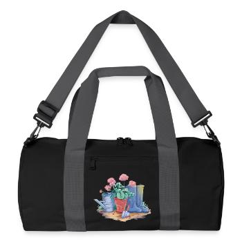 Garden Decoration Art - Recycled Duffel Bag - black/graphite grey - Front