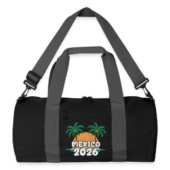 Mexiko 2026 - Recycelte Duffel Bag - Schwarz/Graphitgrau - Vorne