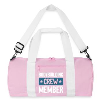 Équipe de culturisme - Sac de sport recyclé - rose/blanc - Devant