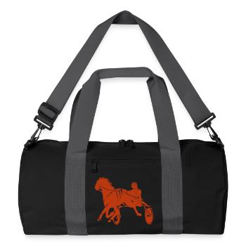Trotteurs Trot Courses de chevaux - Sac de sport recyclé - noir/gris graphite - Devant