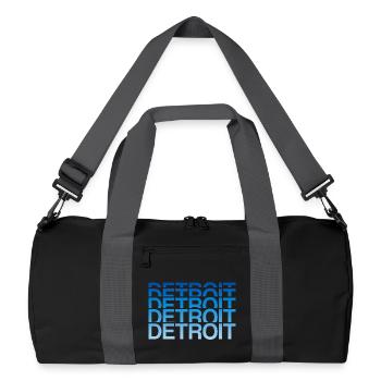 Bloc de police à gradient de Detroit - Sac de sport recyclé - noir/gris graphite - Devant