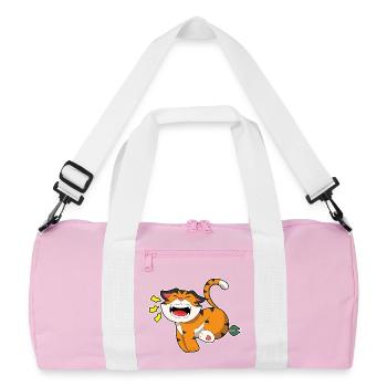 Flèche du Tigre - Sac de sport recyclé - rose/blanc - Devant
