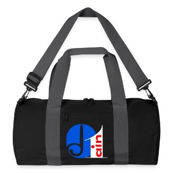 Ain - Sac de sport recyclé - noir/gris graphite - Devant