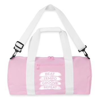Drums Motivation - Recycled Duffel Bag - pink/white - Front