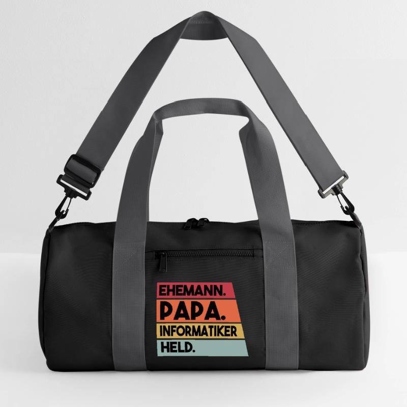 Ehemann Papa Beruf Informatiker Held Recycelte Duffel Bag