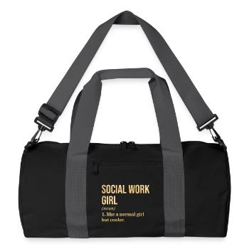 Social Work - Recycled Duffel Bag - black/graphite grey - Front