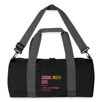 Social Work - Recycled Duffel Bag - black/graphite grey - Front