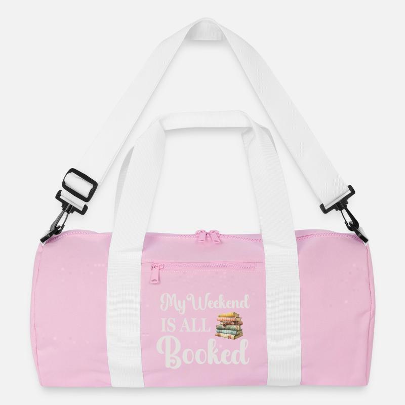 Bücher Lesen Bücherwurm Recycelte Duffel Bag